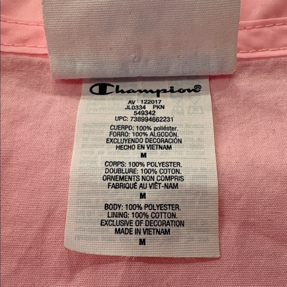 CHAMPION Girls Jacket/Windbreaker, Excellent Condition. - Picture 6 of 6